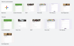 Google forms website