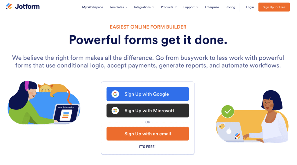 JotForm Website