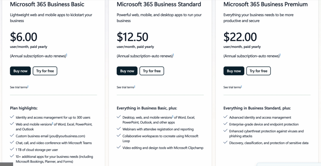 Microsoft Forms pricing