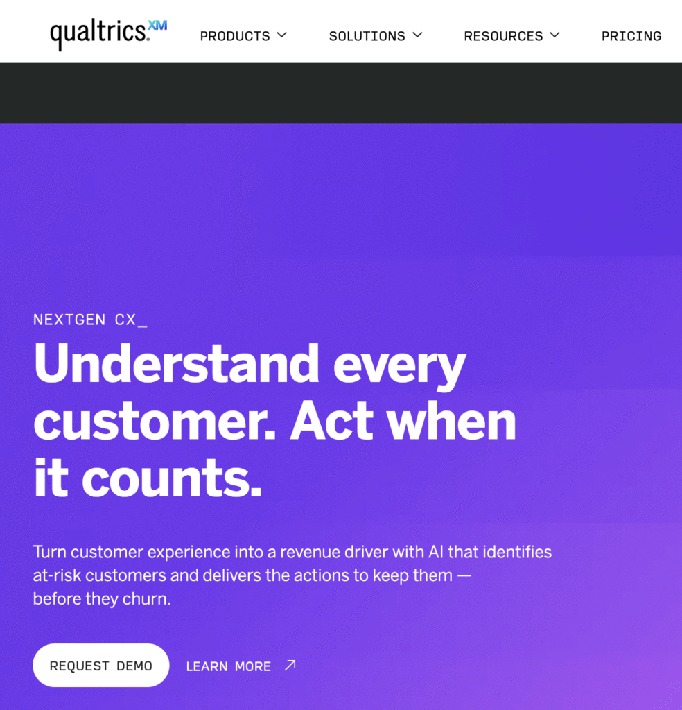 Qualtrics website