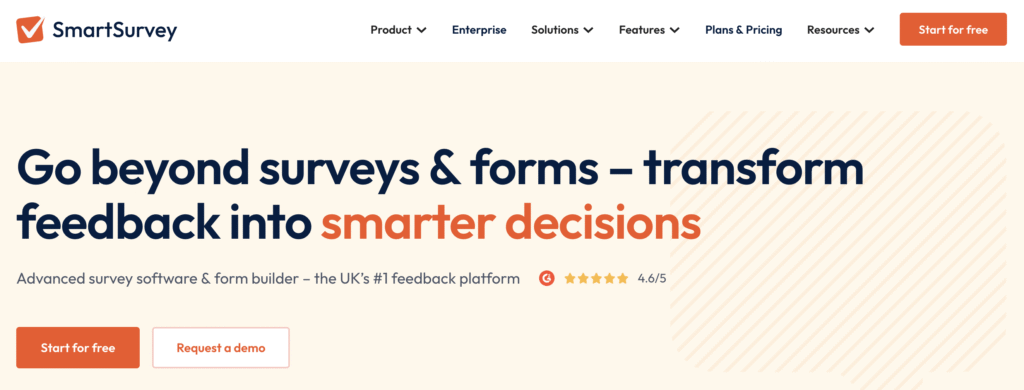 SmartSurvey website
