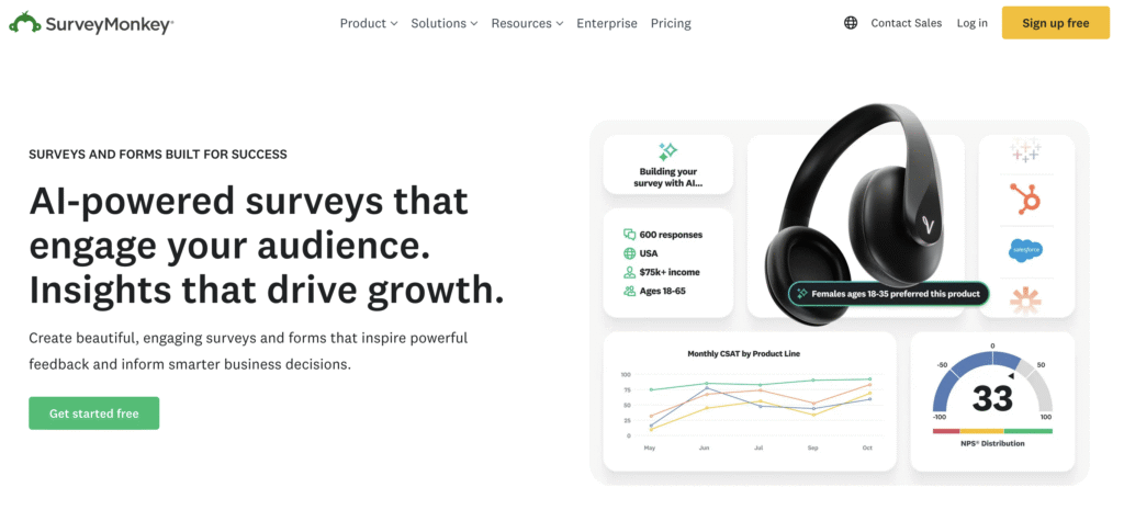 SurveyMonkey website