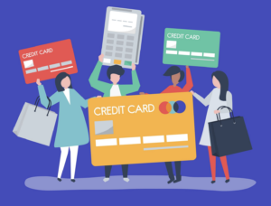 credit card illustrations for use with authorization forms