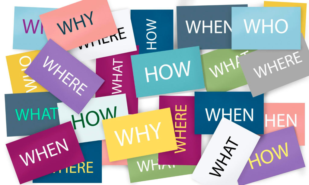 stickers with words that are the basis for multiple choice questions