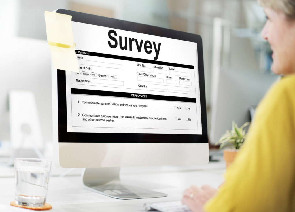 sample survey form example template on desktop